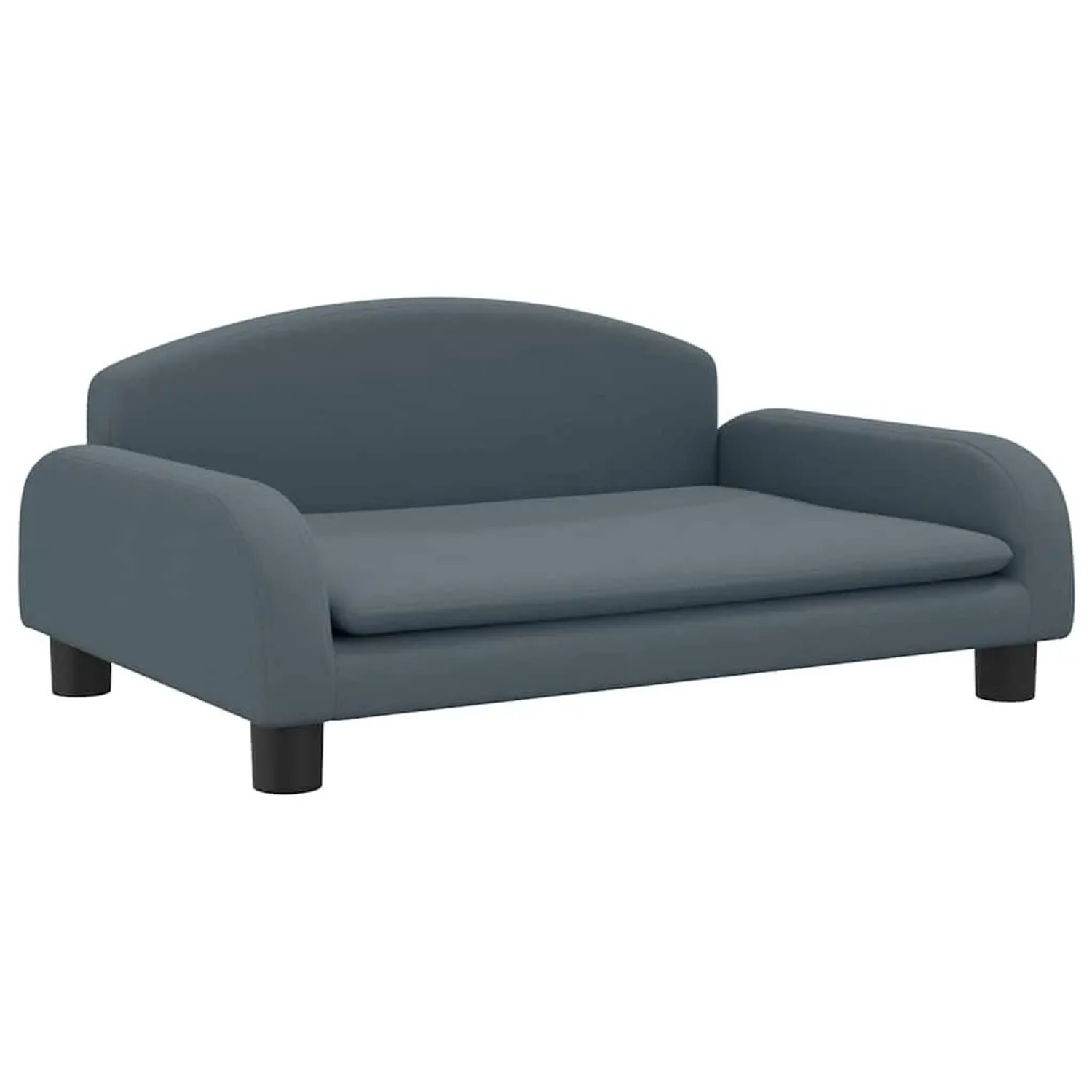 vidaXL Kindersofa Dunkelgrau 70x45x30 cm Stoff 3196359