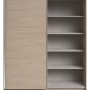 Parisot Kleiderschrank 2-Türig mit Spiegel in Jackson Eiche Schiebetürenschrank 178 x 203 cm Soft-Close Swing_8