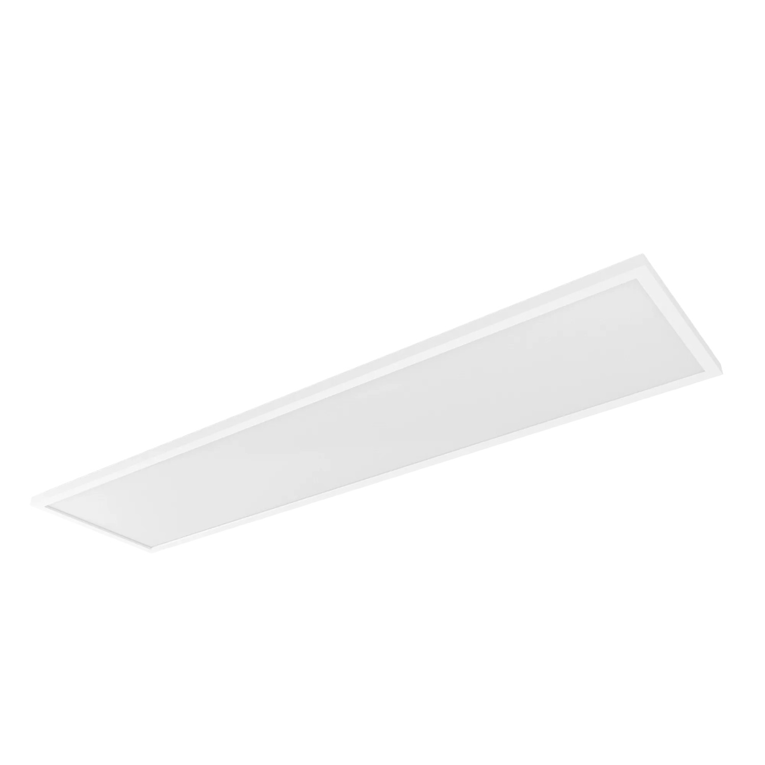 Weiße Philips Hue LED-Panelleuchte Surimu, 120x30 cm, RGBW, für smarte Lichtsteuerung.