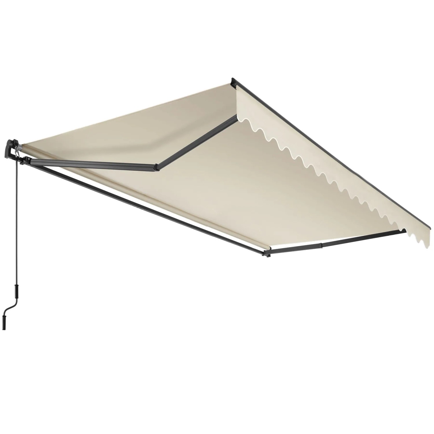 Tectake Gelenkarmmarkise Ornella Verschiedene Größen Uv Beständig Und Wasserabweisend 300 X 250 Cm 250 X 300 X 41 Cm Beige