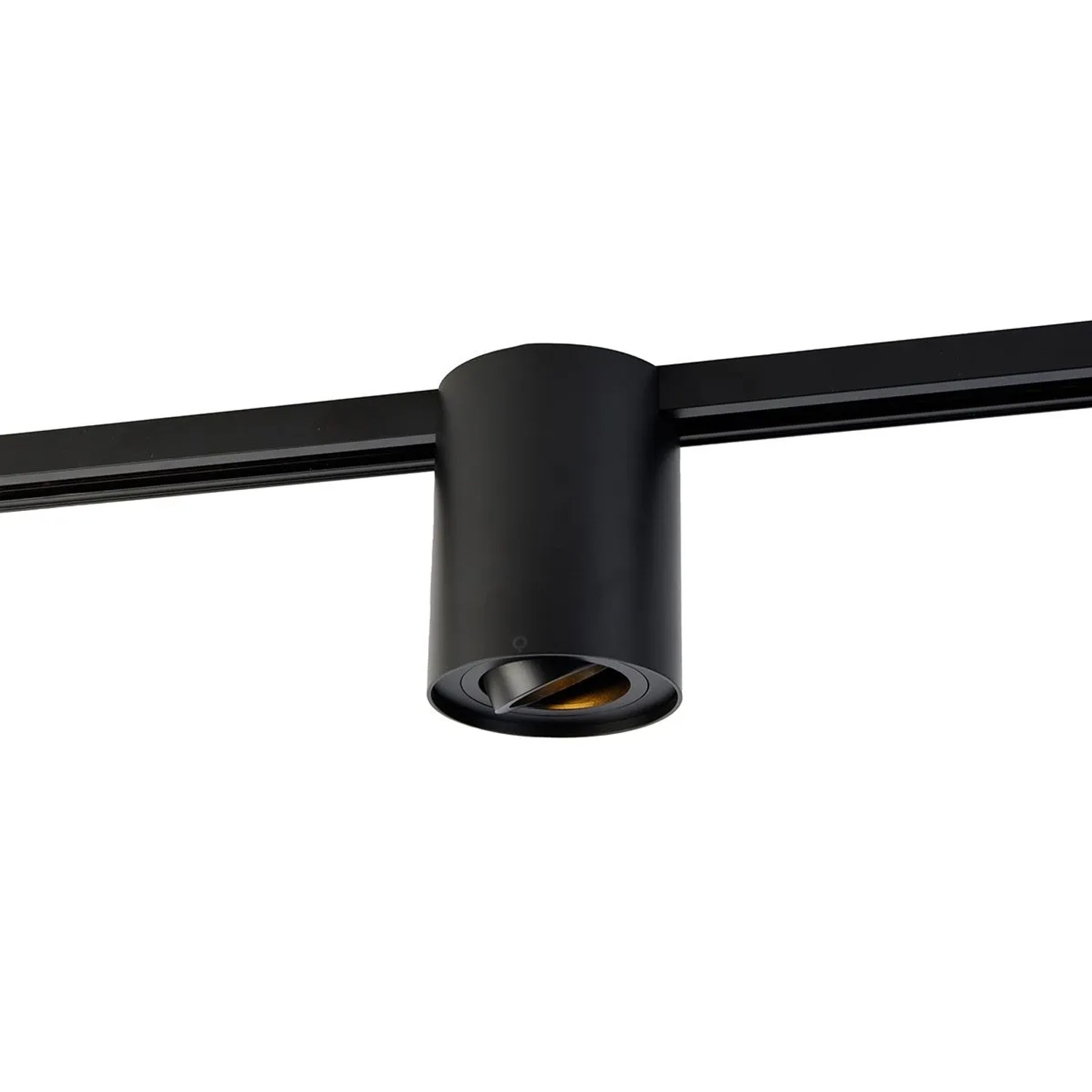QAZQA Moderner 1-phasiger Stromschienenstrahler Schwarz Iconic Rondoo Up