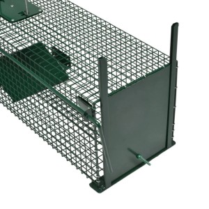 Grüne Moorland Safe Lebendfalle mit zwei Eingängen, geeignet für Marder, Ratten und Mäuse.