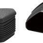 Fußkappen für Ellenton Stapelstuhl, 4er-Set, Kunststoff, dunkelgrau.