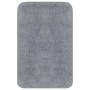 Graue vidaXL Badematte, Stoff, als Teil eines 2-teiligen Sets für Badezimmer.