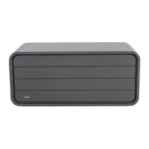 Anthrazitfarbene Lifetime Kissenbox, 515 l, ideal zur Aufbewahrung von Gartenutensilien.