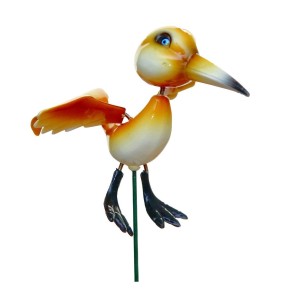 Deko-Gartenstecker Wasservogel, 51 cm, aus Kunststoff für den Garten.