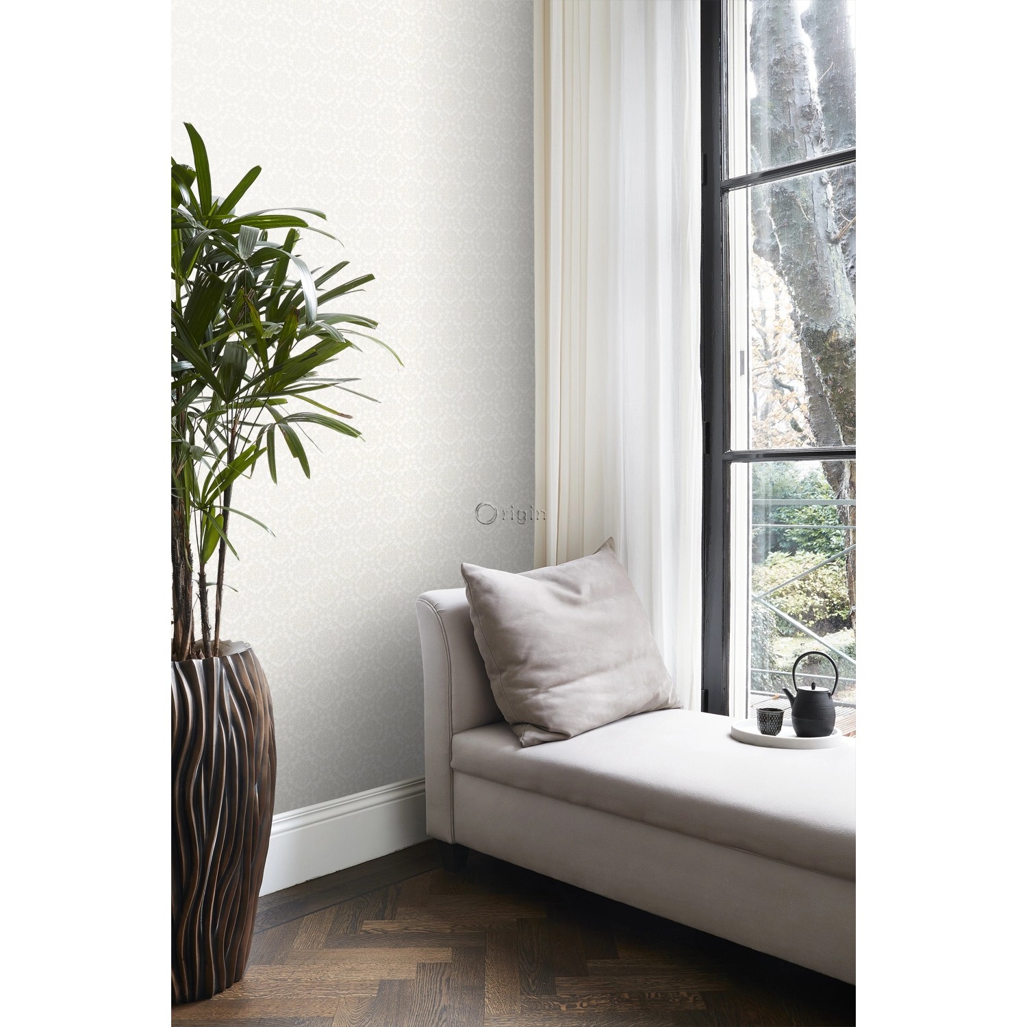 Origin Wallcoverings Tapete Ornamente Weiß 53 cm x 10,05 m 346201 günstig online kaufen