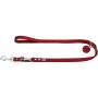 Verstellbare, rote Hunter Führleine aus Leder, 2 m lang und 13 mm dick.