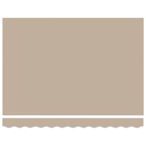 Beige einziehbare Markise aus Stoff, 300x250 cm, mit gewelltem Rand. Sonnenschutz für Terrasse.