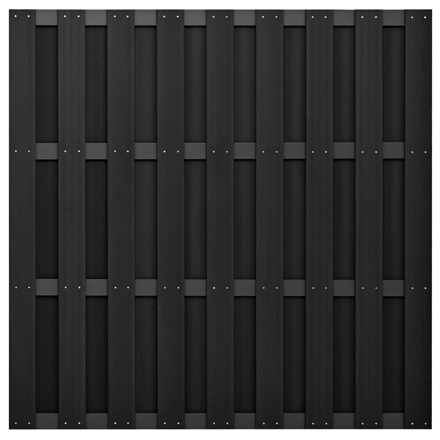 GartenLand WPC Bretterzaun Relax ca. 180 x 180 cm Anthrazit Aluminium Anthr günstig online kaufen