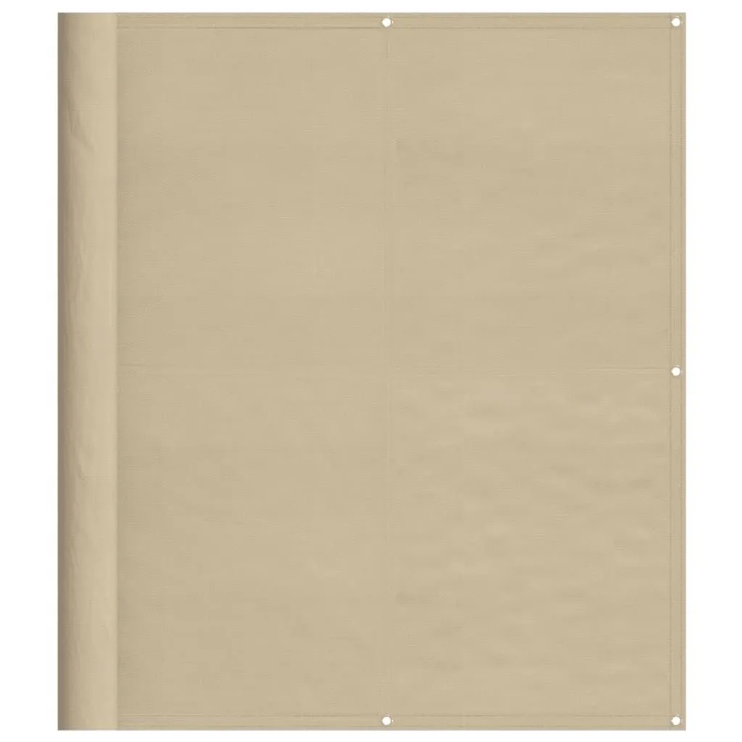 vidaXL Balkon-Sichtschutz Beige 120x800 cm 100 % Polyester-Oxford 4000187