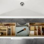Fackelmann Schubladen-Box aus Buche mit 6 Fächern im Badezimmer-Waschtisch.