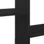 Schwarzes vidaXL Würfelregal mit 5 Fächern aus Holzwerkstoff.