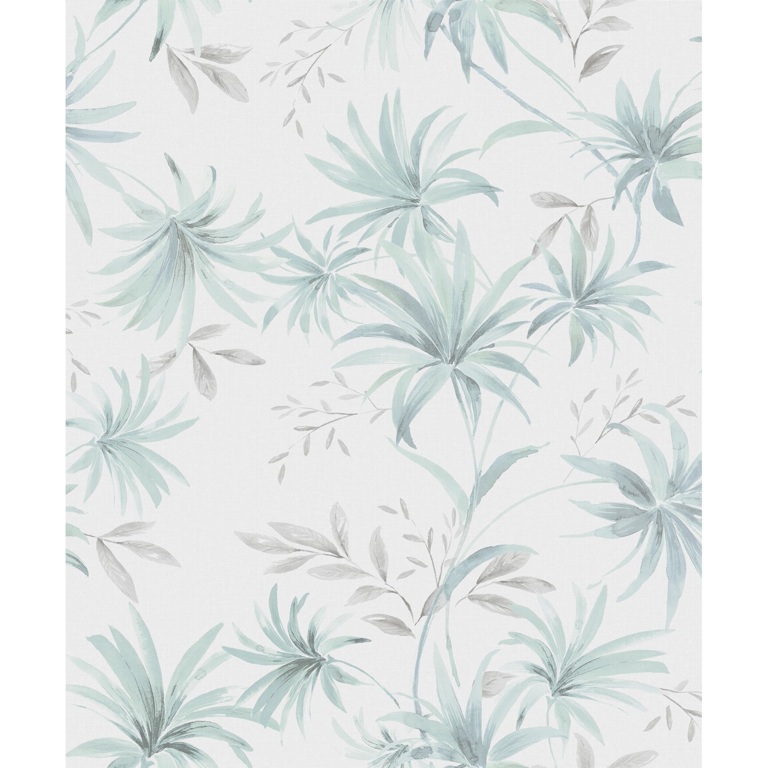 Sanders & Sanders Tapete Blätter Grautürkis 53 cm x 10 m günstig online kaufen