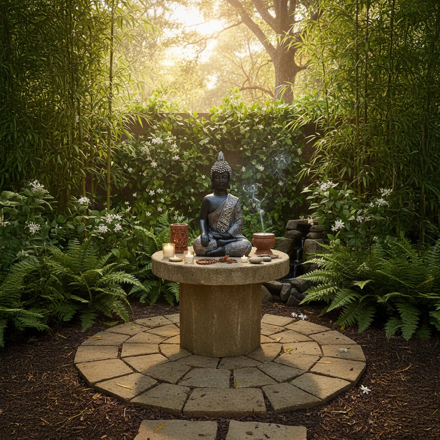 Relaxdays Buddha Figur Polyresin Anthrazit Wetterfest Frostsicher 45 cm x 29 cm x 18 cm_2