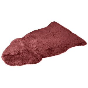 Kuscheliges KARAT Schaffell Audrey in Marsala. Premium Lammfell für vielseitige Deko-Ideen.