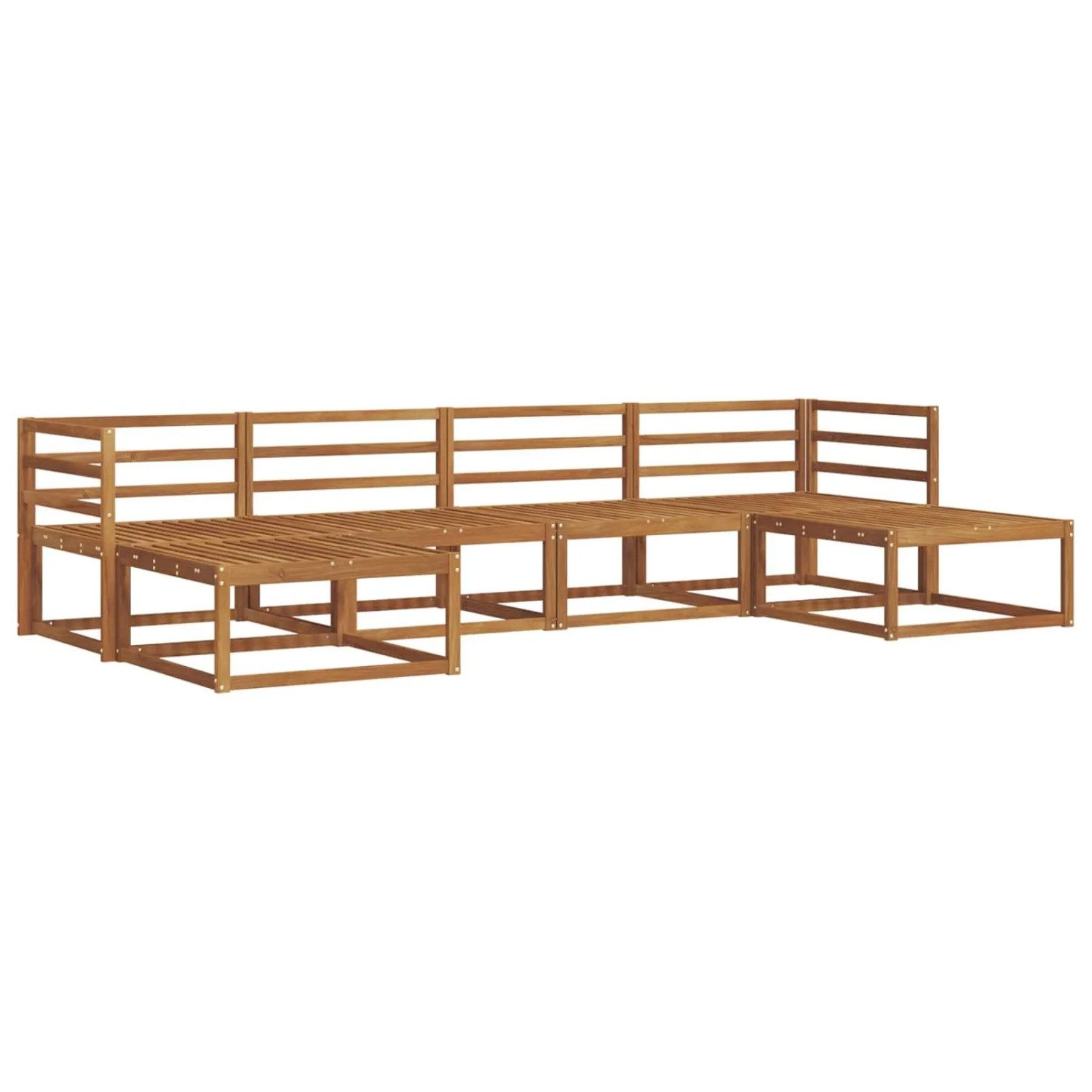 vidaXL Outdoor-Sofagarnitur 6-Tlg Natur Massivholz Akazie 3367947