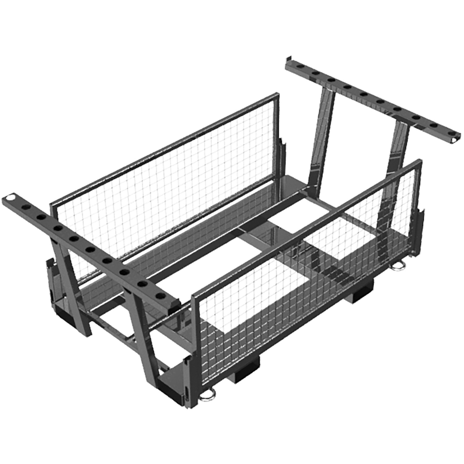 Schake Twinpalette Absperrschranken 20 Stück Fußplatten 20 Stück Feuerverzinkt