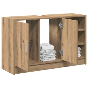 vidaXL Badezimmerschrank Artisan-Eiche 90 x 29 x 55 cm Holzwerkstoff 869210