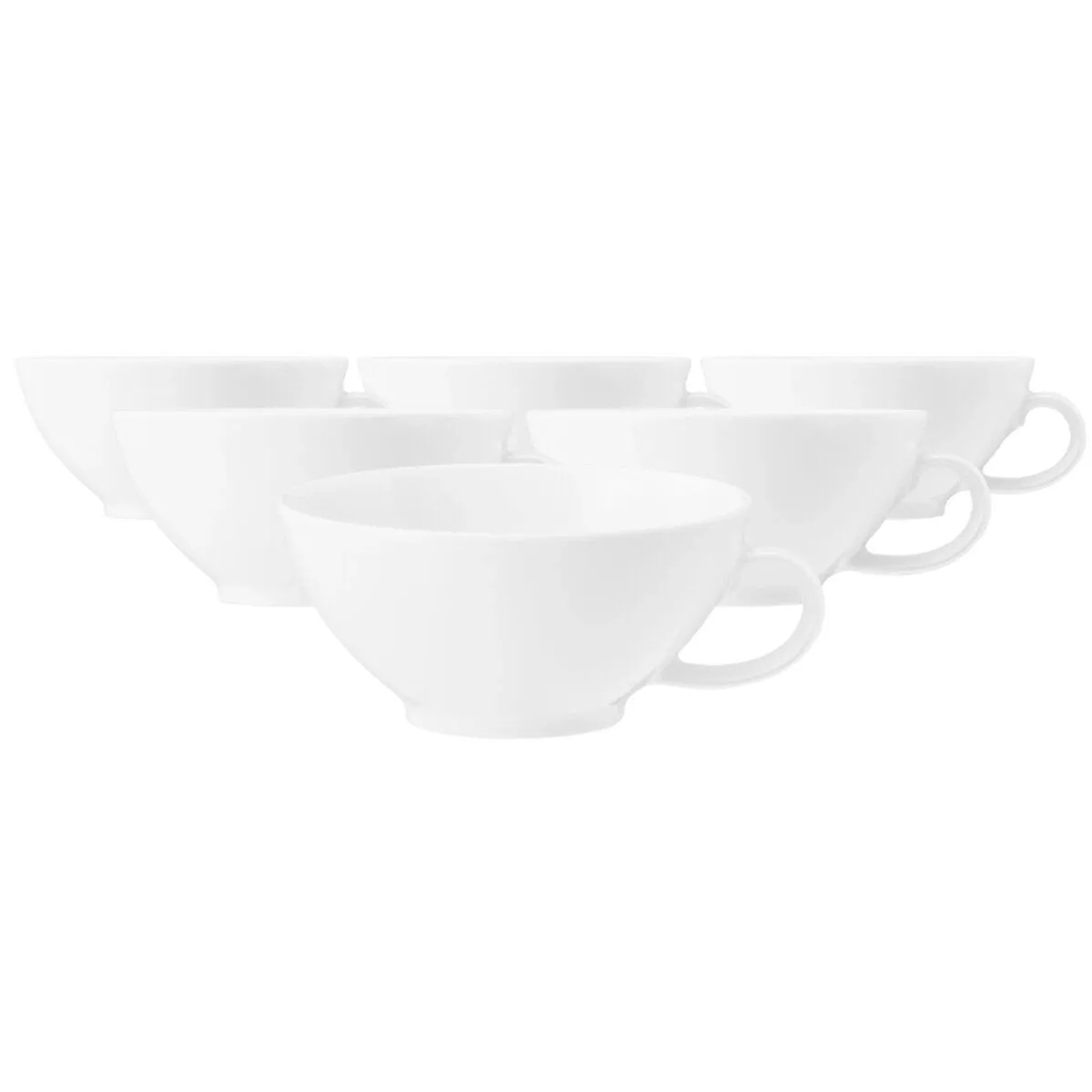 Seltmann Weiden Beat Color Glaze Teetasse 140 ml 6er Set Weiß