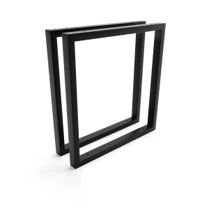 HEVVA Waschtischhalterung REUSS 40 cm Tief 2er Set Schwarz