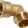 LUX Gewinde-Winkel aus Messing, 24,1/26,4 mm, für Heizung und Trinkwasserinstallation.