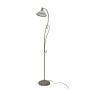 EASYLIGHT Stehlampe, gebogen, 159 cm, Messing Antik, E27, Jugendstil Design.