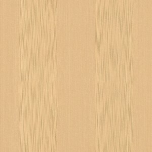 Gestreifte Textiltapete in Beige und Gold von Bricoflor für Wohn- und Schlafzimmer.