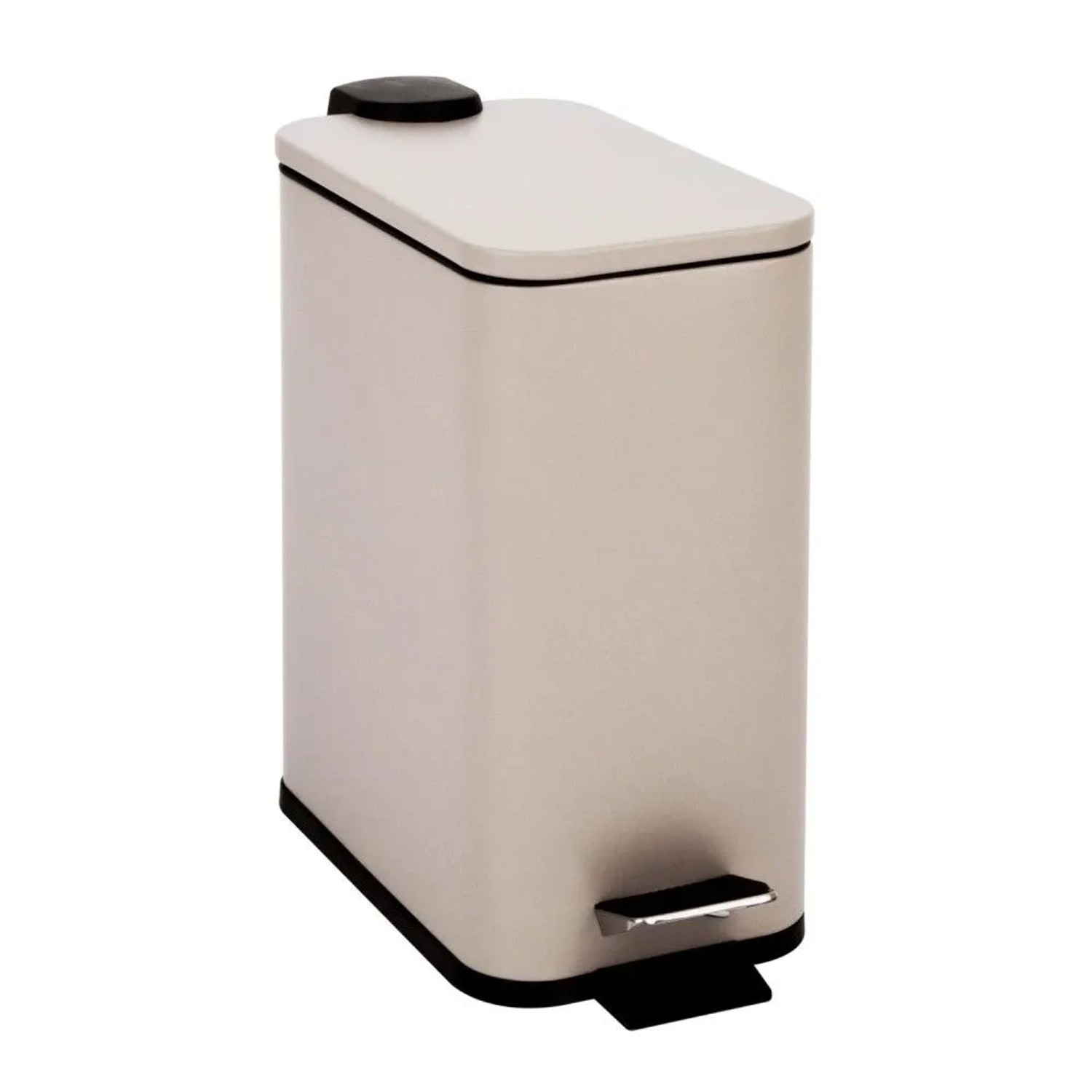Svita ST5 Mülleimer Treteimer 5l Mit Inneneimer Softclose Rechteckig Taupe