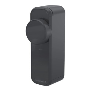 Homematic IP Türschlossantrieb pro in Anthrazit für smarte Hausautomation.