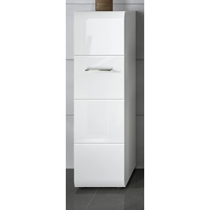 Inn.Furn Badezimmer Kommode in Weiß Hochglanz 30 x 106 cm Livia