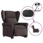 vidaXL Relaxsessel mit Aufstehhilfe Elektrisch Dunkelbraun Stoff 3303399_8