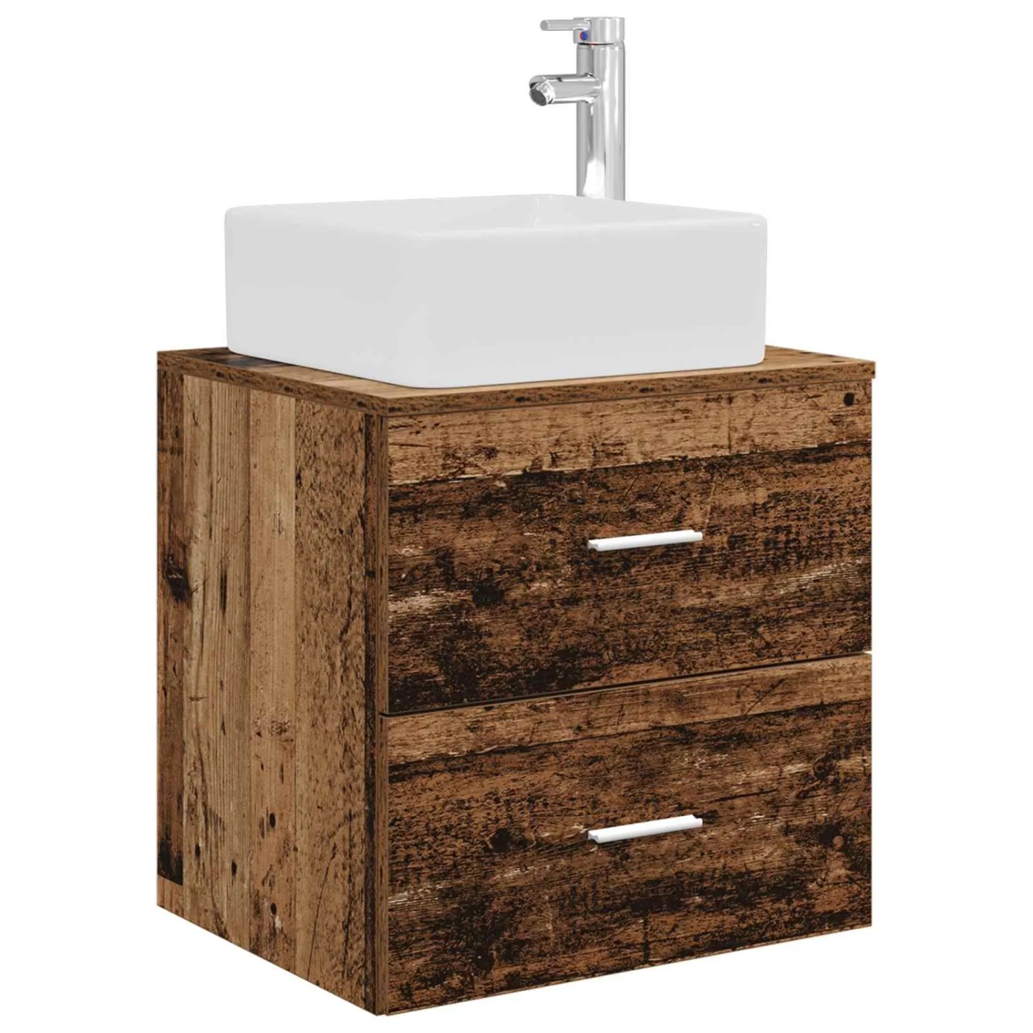 vidaXL Wandmontierte Waschtisch Altholz 49,5 x 41 x 63 cm 890276