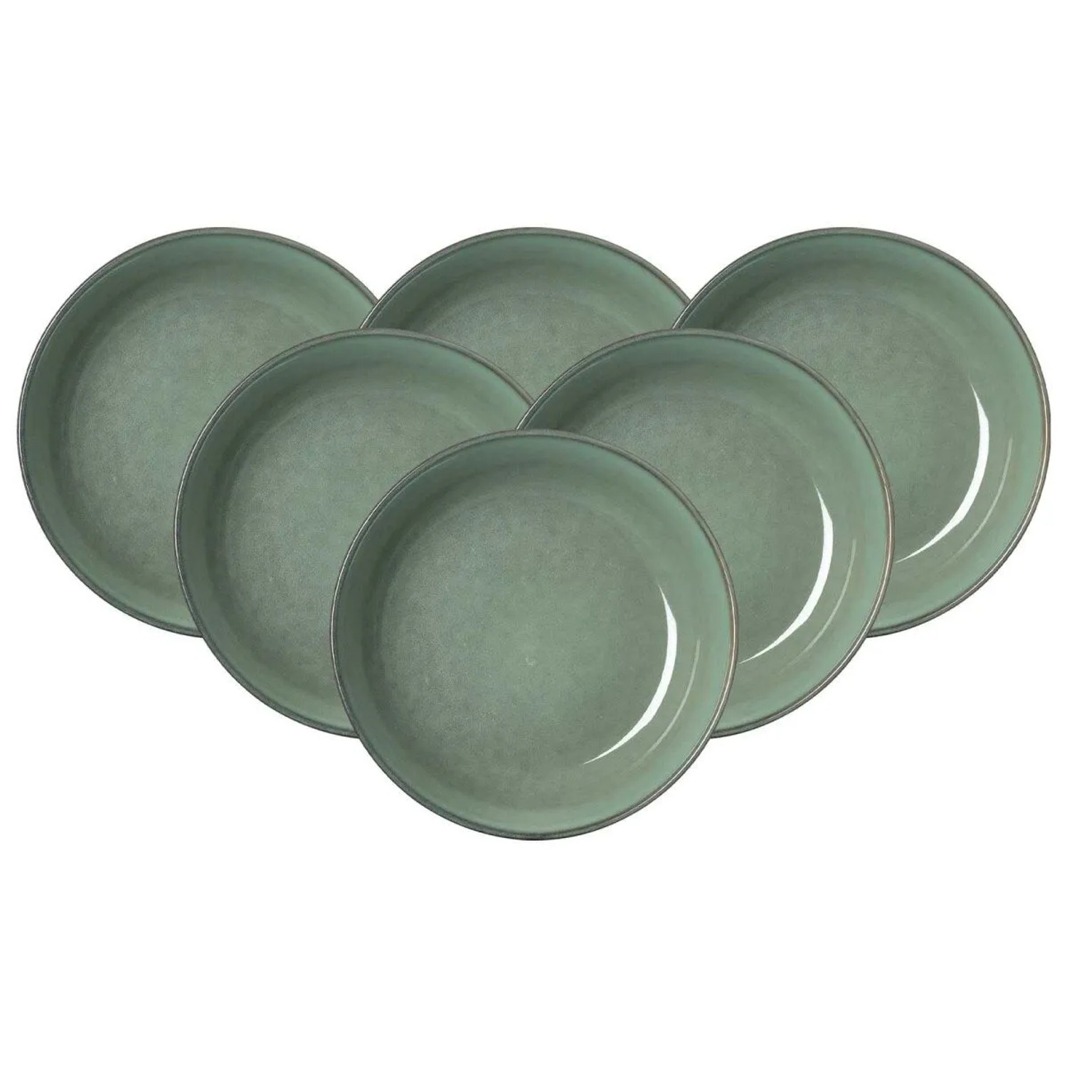 Ritzenhoff & Breker Alicante Suppenteller 21 cm 6er Set Grün