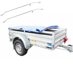 TRUTZHOLM Anhänger Flachplane Blau Mit Gummigurt und 2 Alubügel  2075x1140x50mm