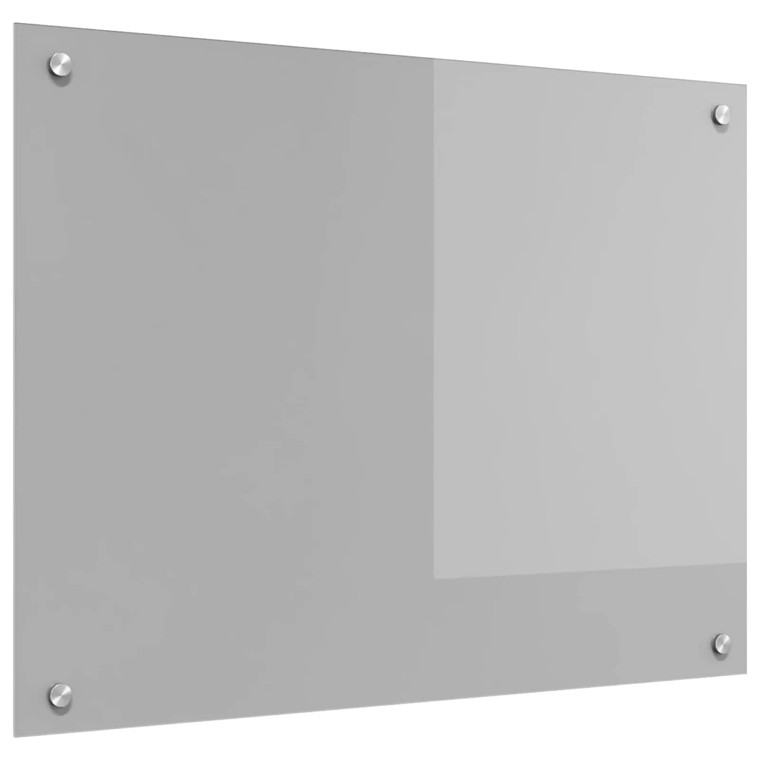 vidaXL Küchenrückwand Hellgrau 80 x 60 cm Gehärtetes Glas 42001231
