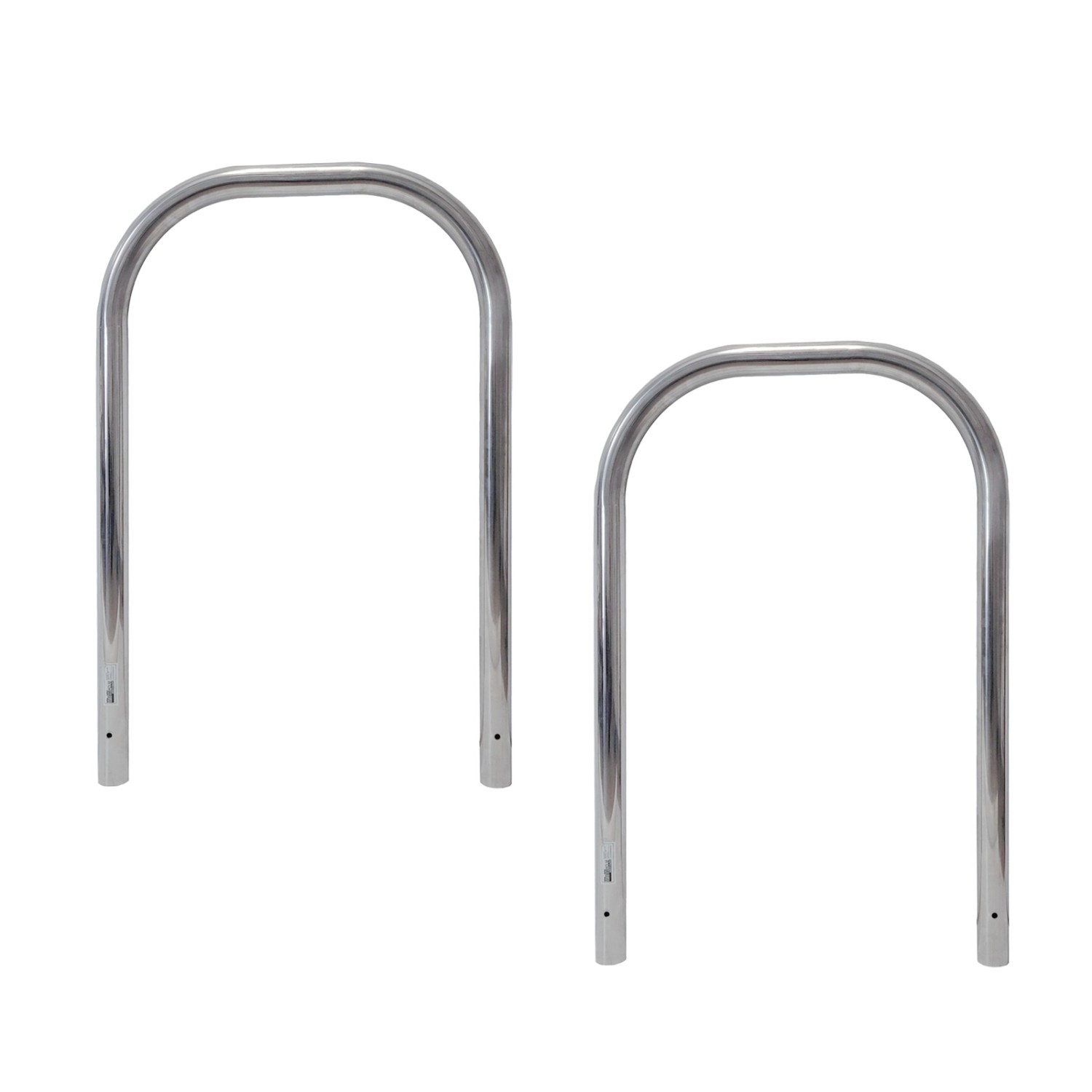 TRUTZHOLM 2x Fahrradanlehnbügel 116x74 cm Edelstahl Durchmesser 60 mm Typ U