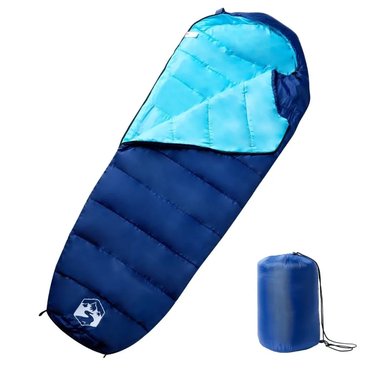 vidaXL Mumienschlafsack für Erwachsene Camping 3 Jahreszeiten 94471