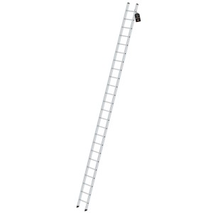 PROREGAL Anlegeleiter mit 24 Sprossen aus Aluminium, ohne Traverse.