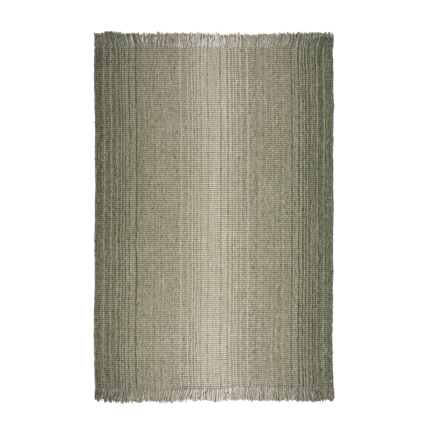 Flair Rugs Kurzflorteppich Jute Ombre 160 cm x 230 cm Grün