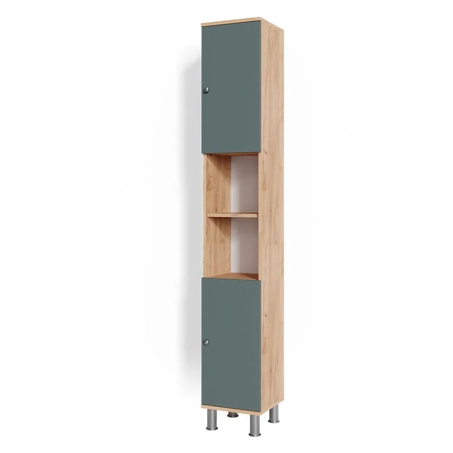 Vicco Badschrank Fynn Goldkraft Eiche 30 x 190