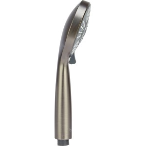 baliv Handbrause HBR-100.22 Gunmetal. Elegante Duschbrause mit 5 Strahlarten und Antikalk-Noppen.