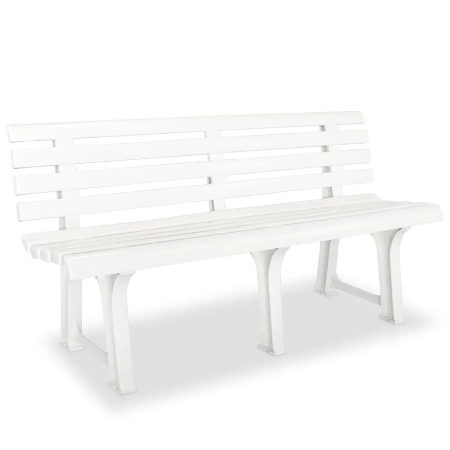 Furnicato Gartenbank 1455 Cm Kunststoff Weiß