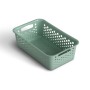Grüner ProHome Aufbewahrungskorb (2L, 25x16cm) aus Kunststoff für Badaccessoires.