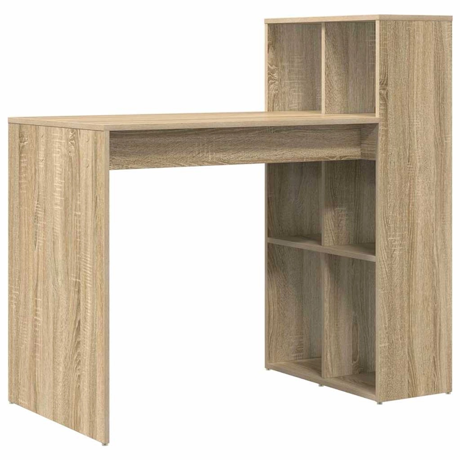 vidaXL Tisch mit Regal Sonoma-Eiche 108 x 55 x 103,5 cm Holzwerkstoff 869460