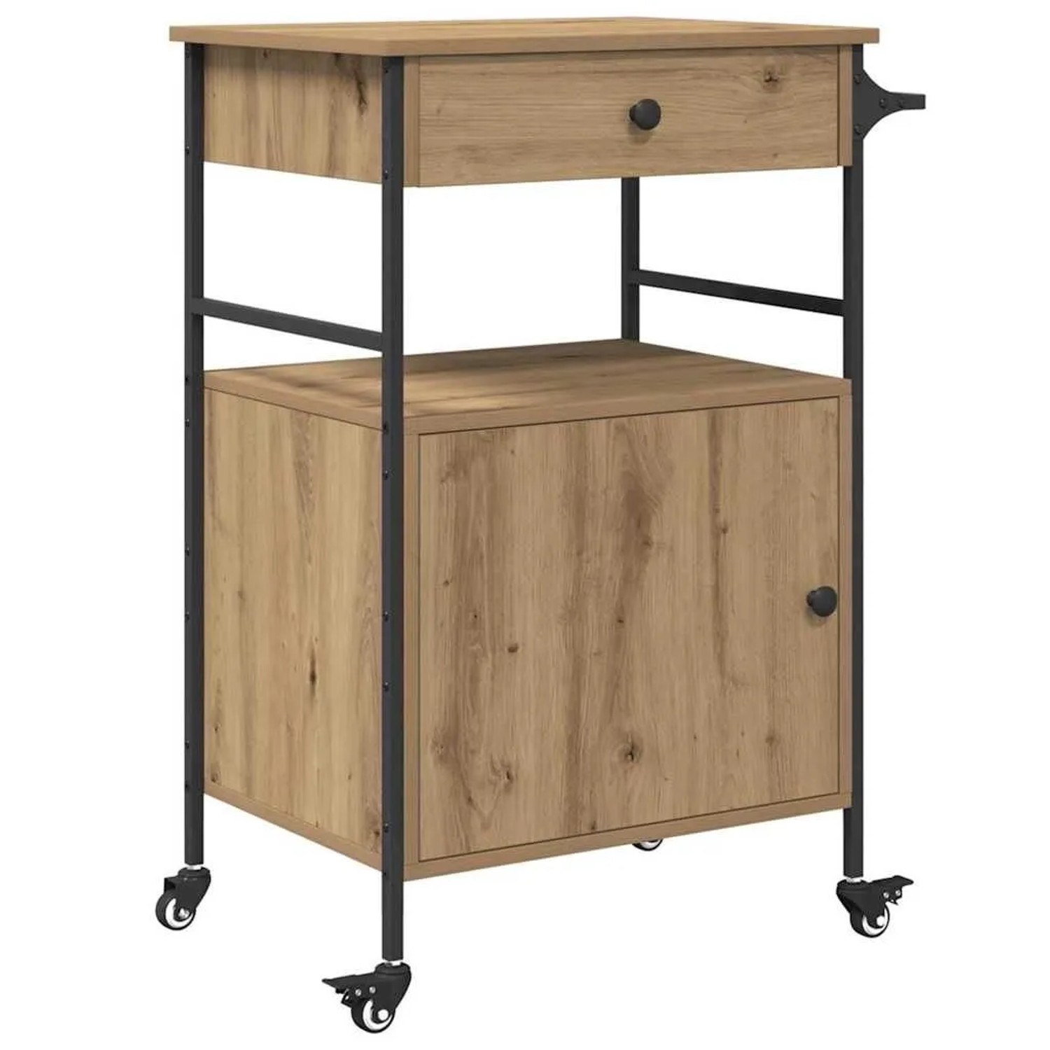 vidaXL Küchentrolley Artisan-Eiche 56 x 43 x 89,5 cm Holzwerkstoff 871667