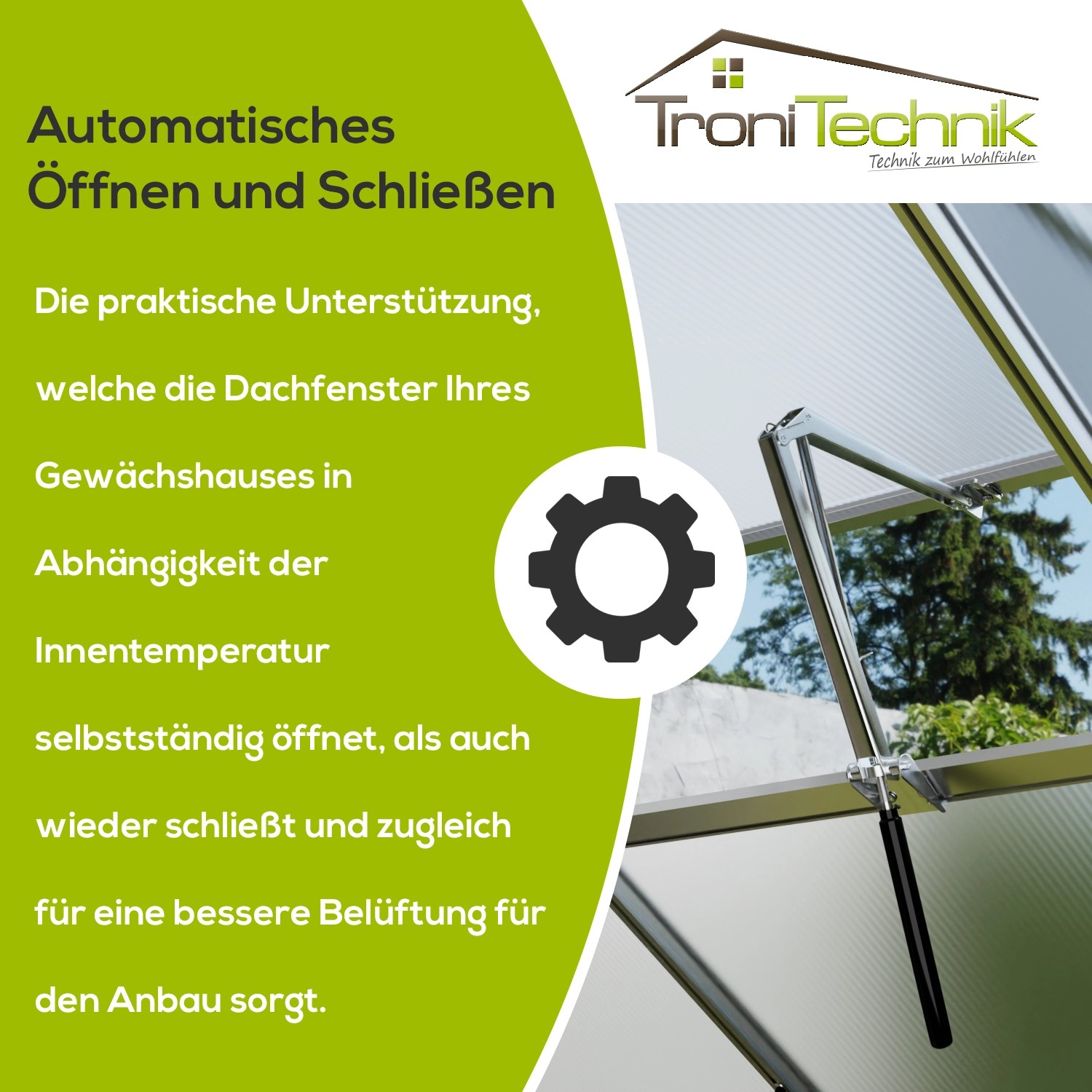 Garmio Automatischer Fensteroeffner Für Gewaechshaus Zuchthaus