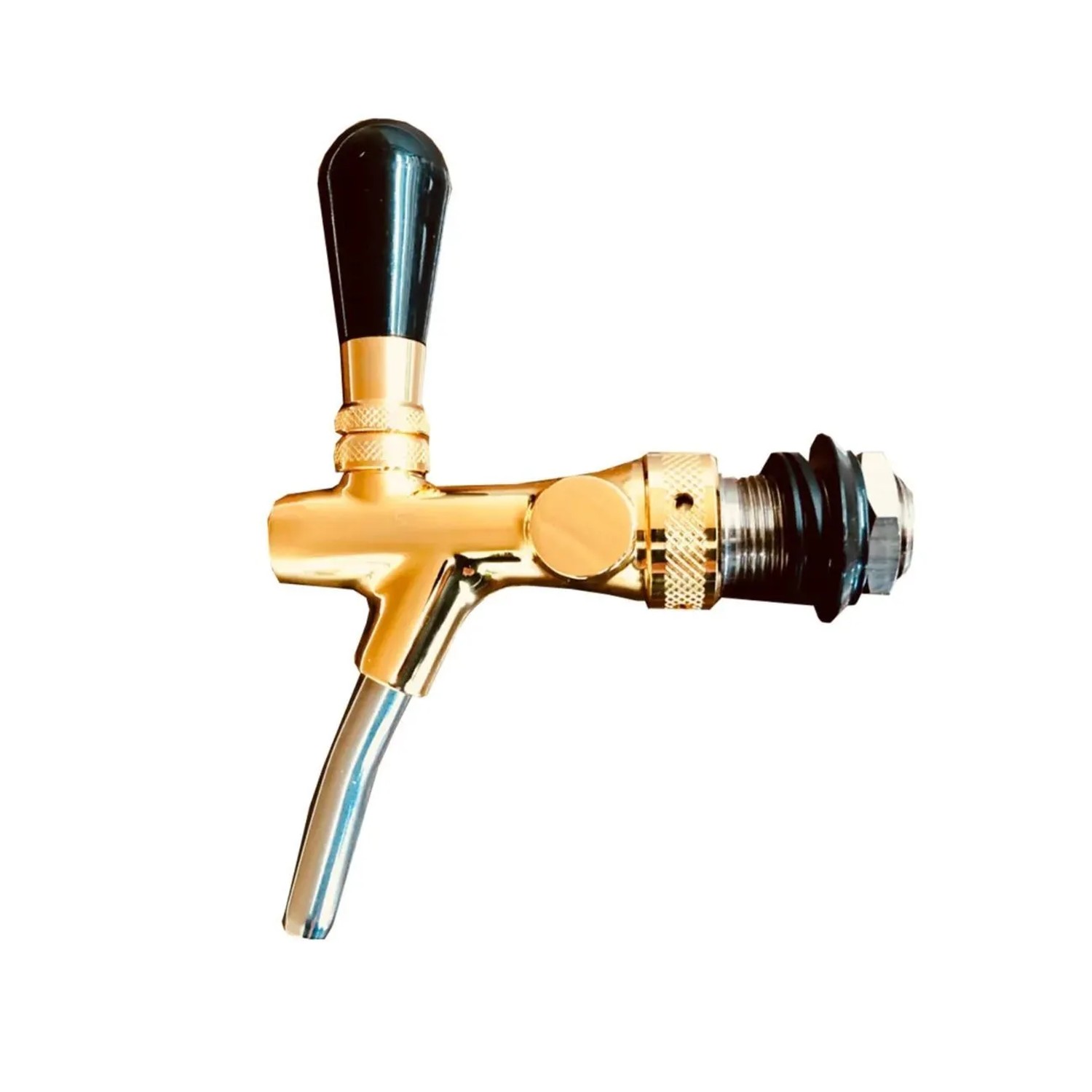 Ich-Zapfe Zapfhahn Vergoldet Gewindelänge 55 mm