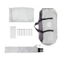 vidaXL Zelt mit Zubehör: Heringe, Tasche und Zeltplane, grau. Ideal für Camping und Outdoor.