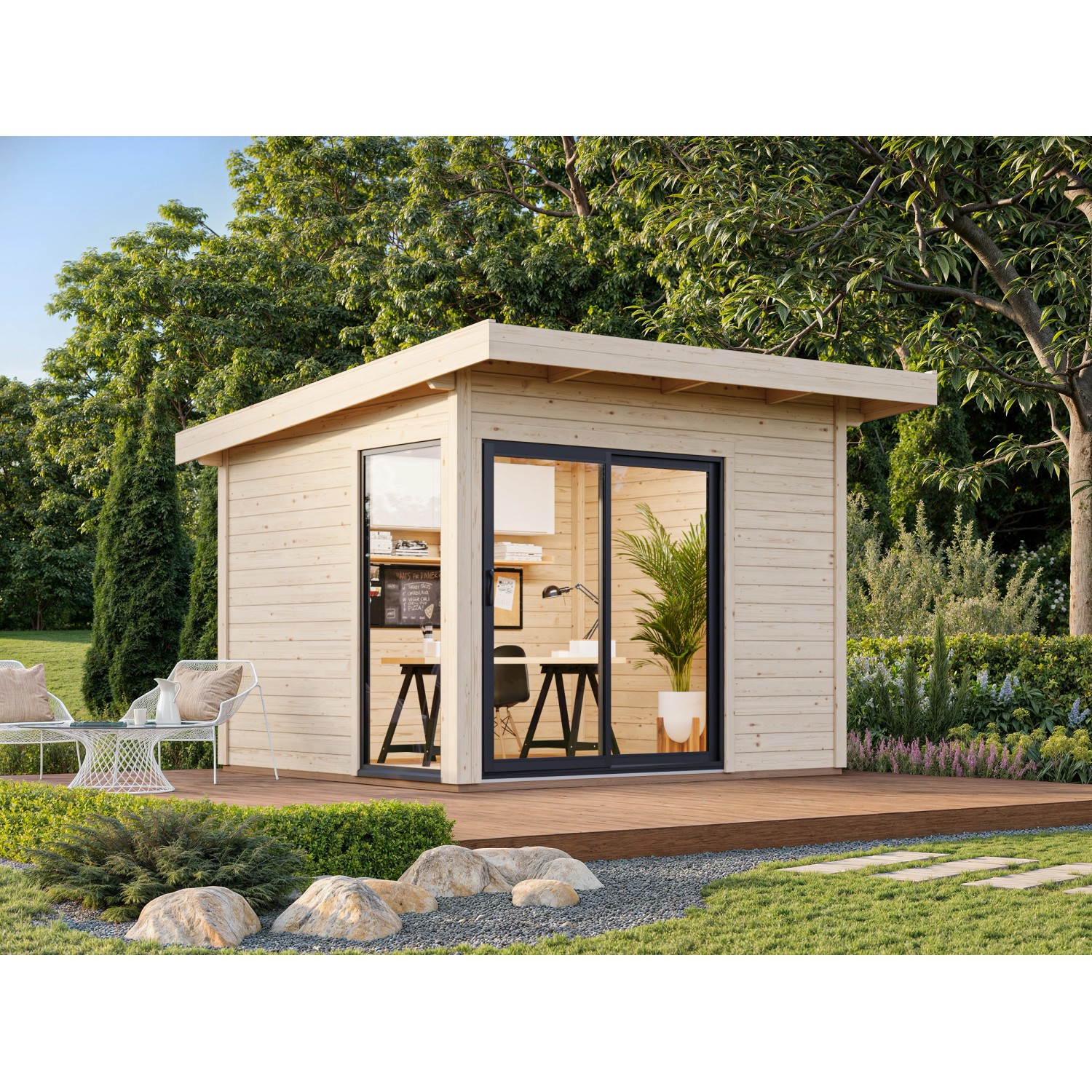 Palmako Gartenhaus Andrea Slide Plus 296 x 270 cm Transparent FSC® günstig online kaufen